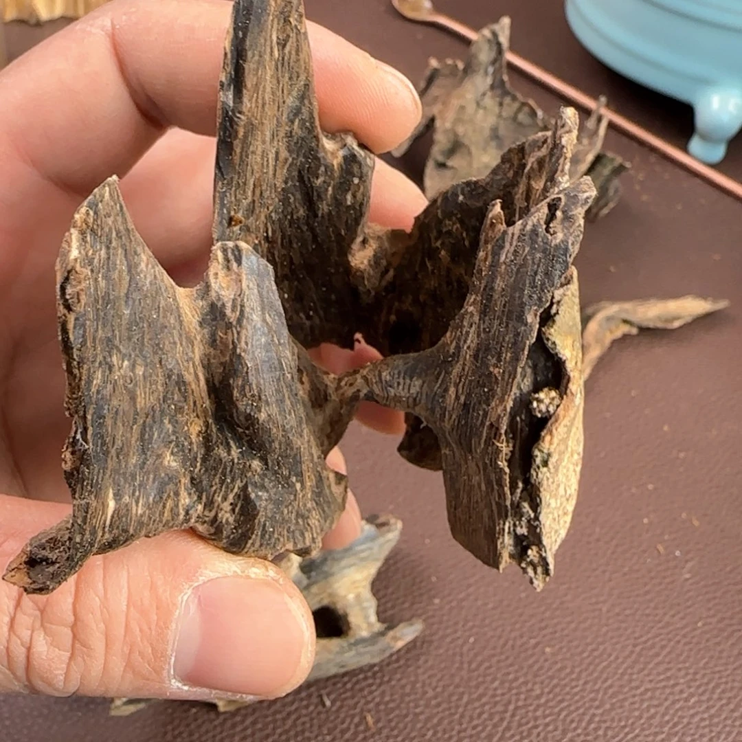 沉香摆件老树奇楠虎斑厚油料20克