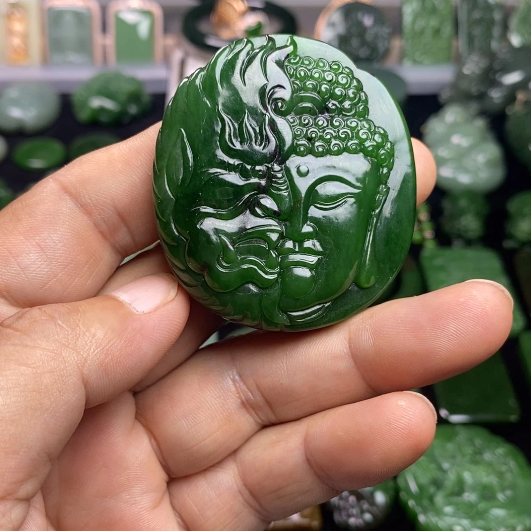 和田玉（碧玉）未镶嵌颈饰