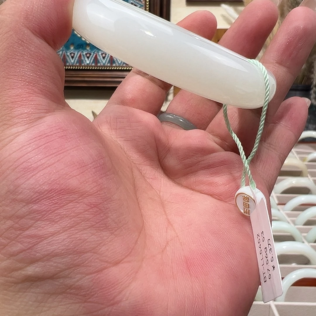 和田玉未镶嵌手镯新疆天然和田玉羊脂玉