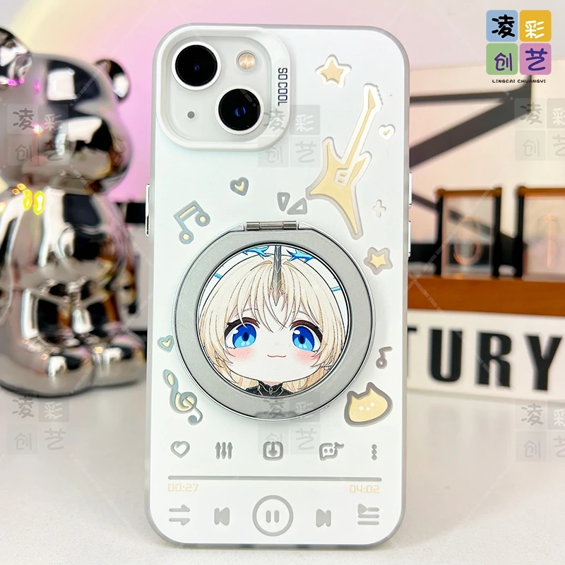凌彩创艺适用于苹果华为小米二次元游戏卡提希娅可爱呆萌大卡支架