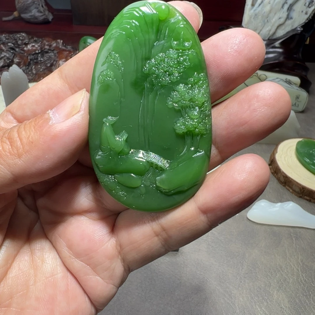 和田玉未镶嵌颈饰