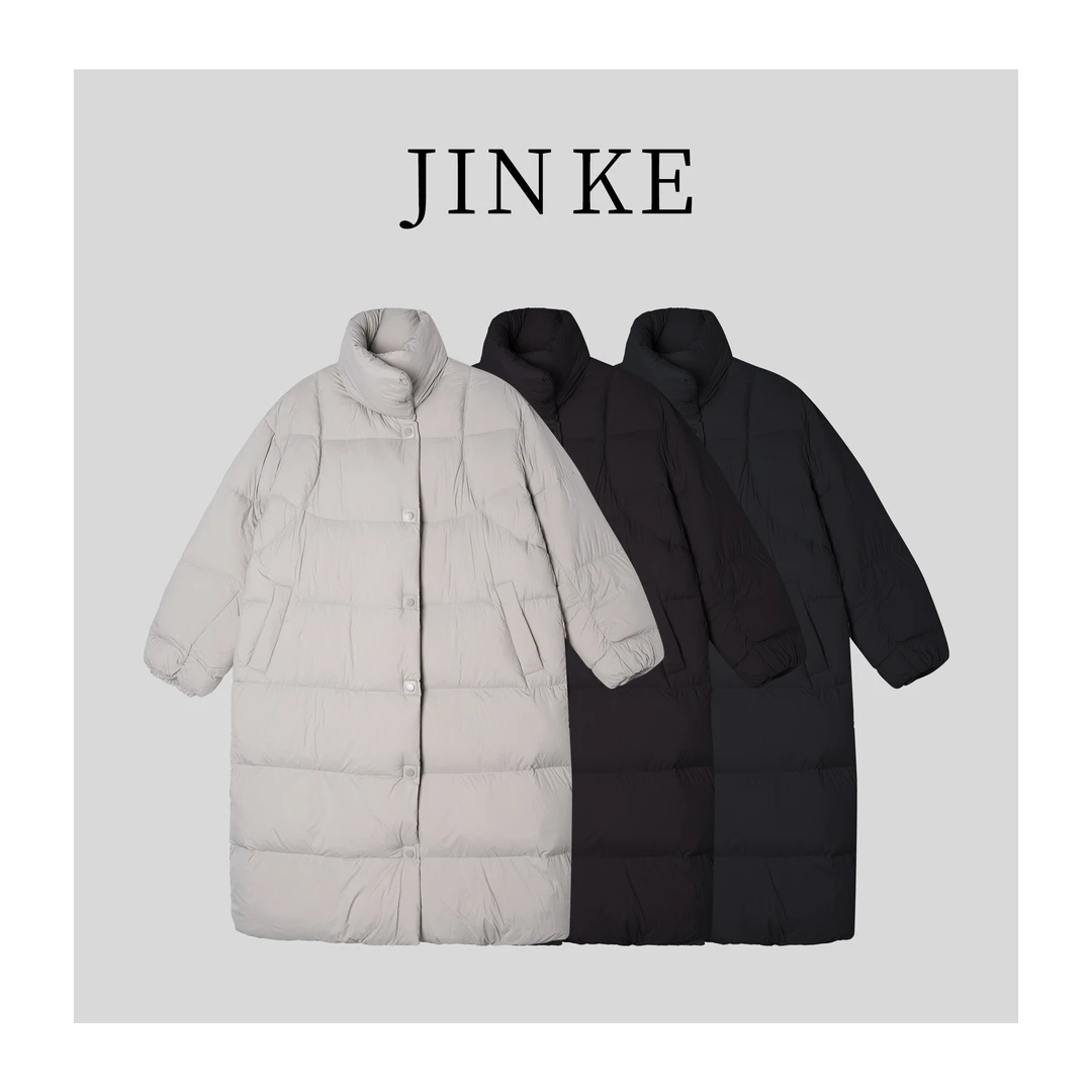 长款立领女装秋冬中长款户外亮钻鹅绒服660-Y8617