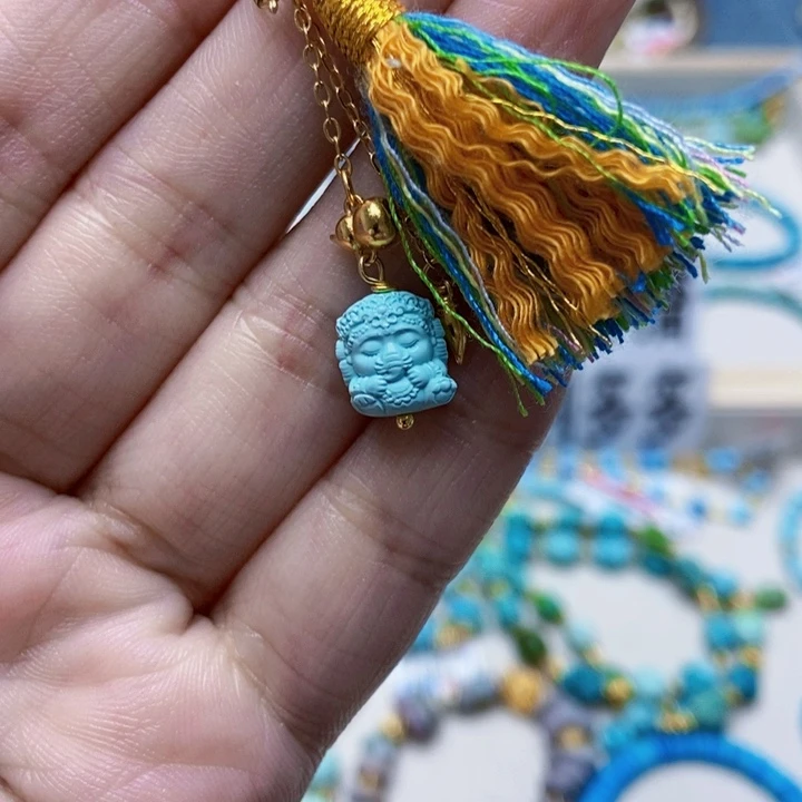 绿松石未镶嵌挂件71