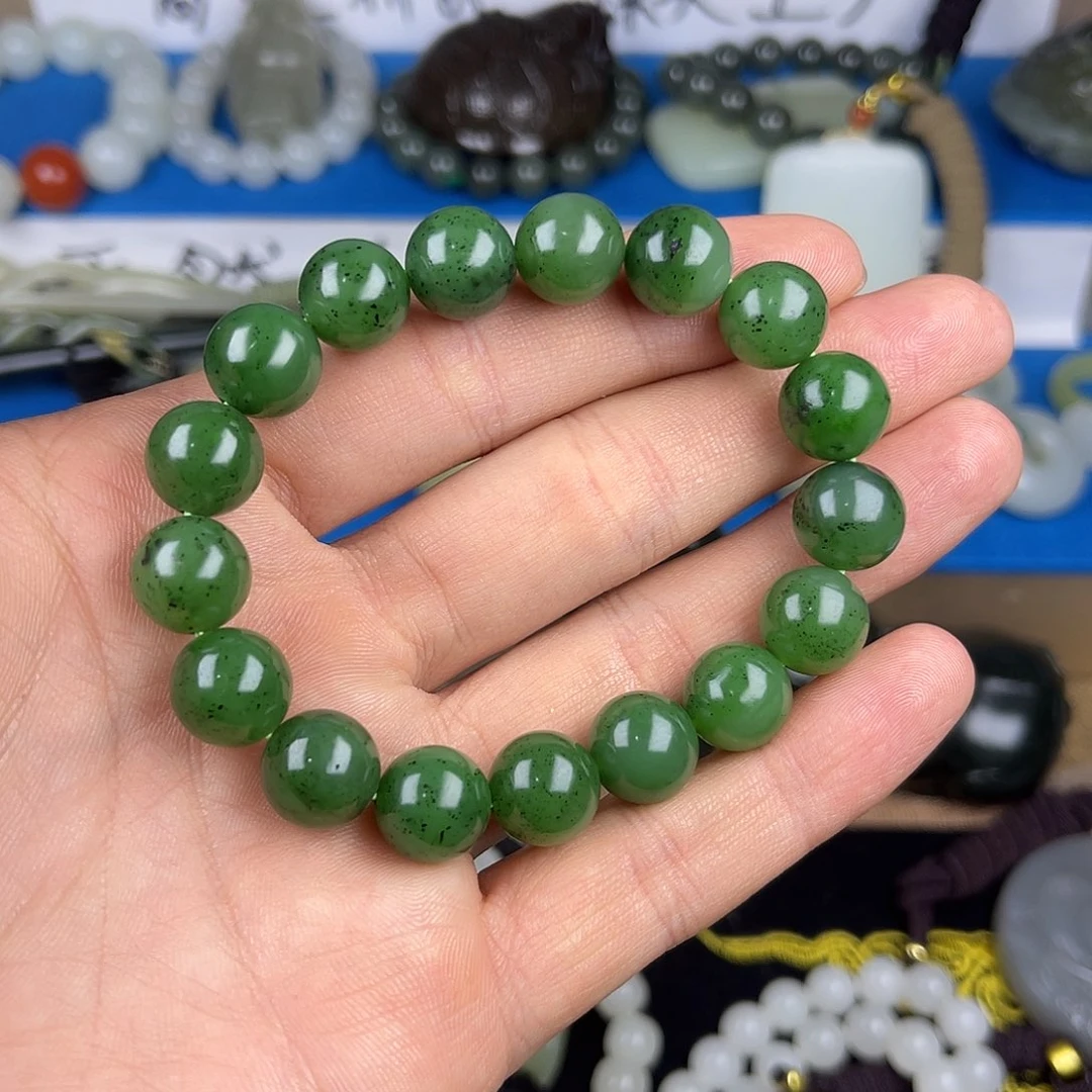 和田玉未镶嵌颈饰和田玉俄罗斯碧玉 1.2