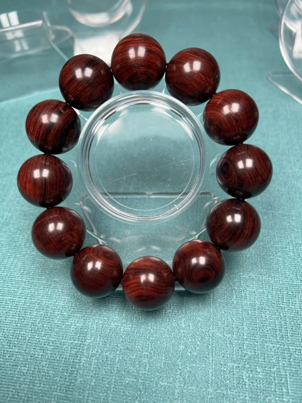 海南黄花梨油梨老料2.0cmx12颗精工无胶无蜡