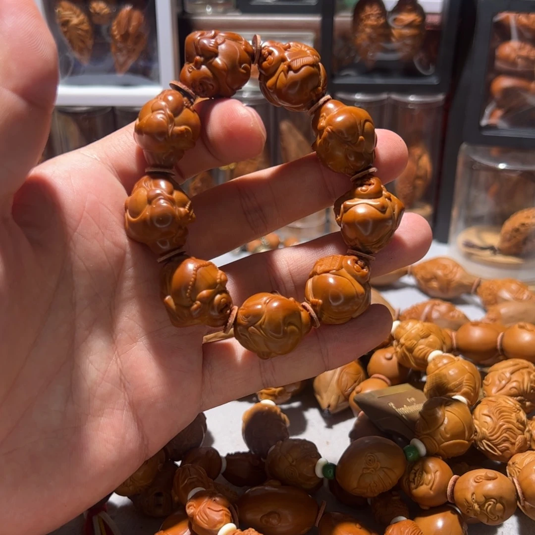 流***云橄榄核手串/手链手工弥勒