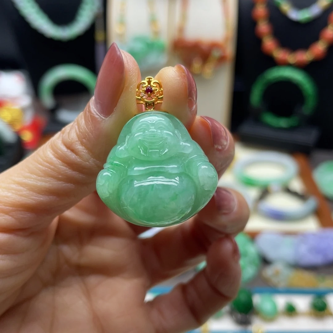 翡翠未镶嵌颈饰翡翠佛公