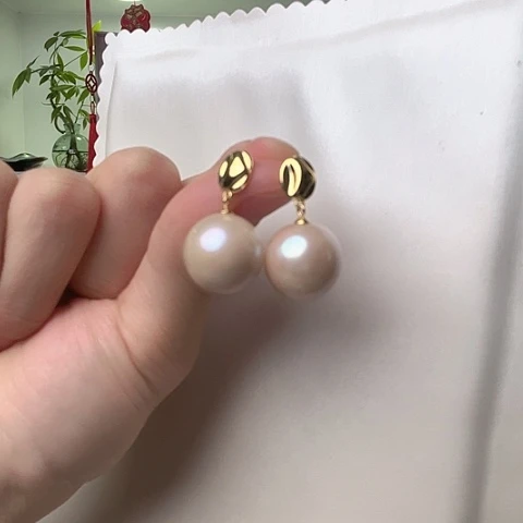 淡水珍珠耳饰未镶嵌