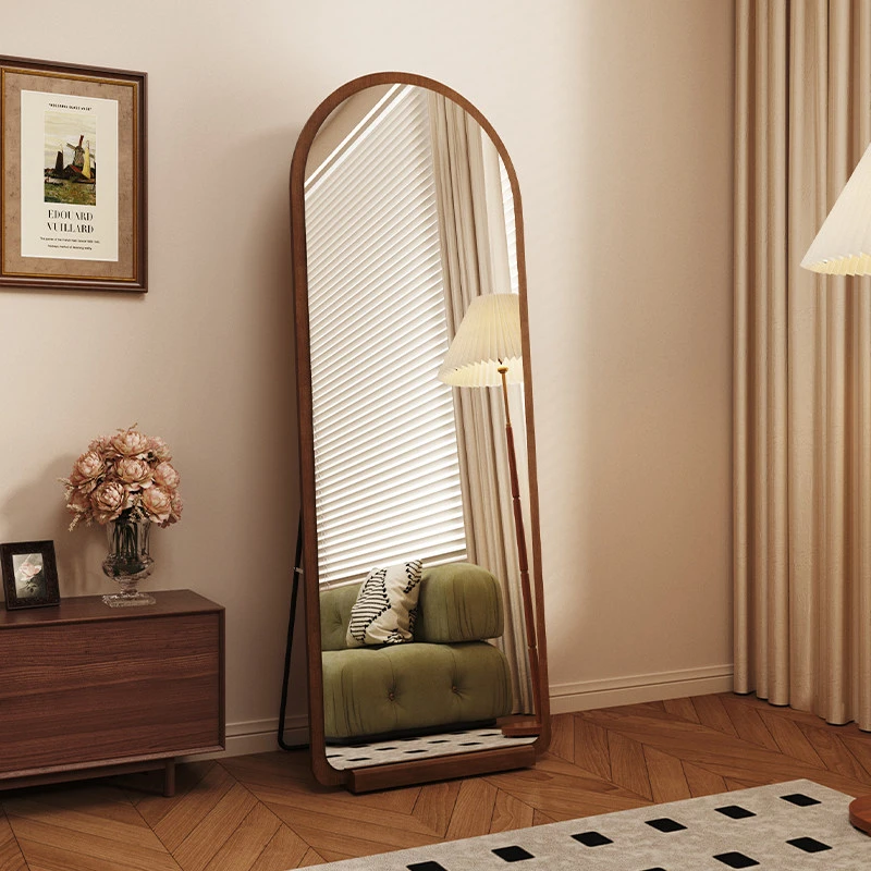 中古轻奢全身镜落地镜家用高级镜子挂墙穿衣镜女生卧室大试衣镜子