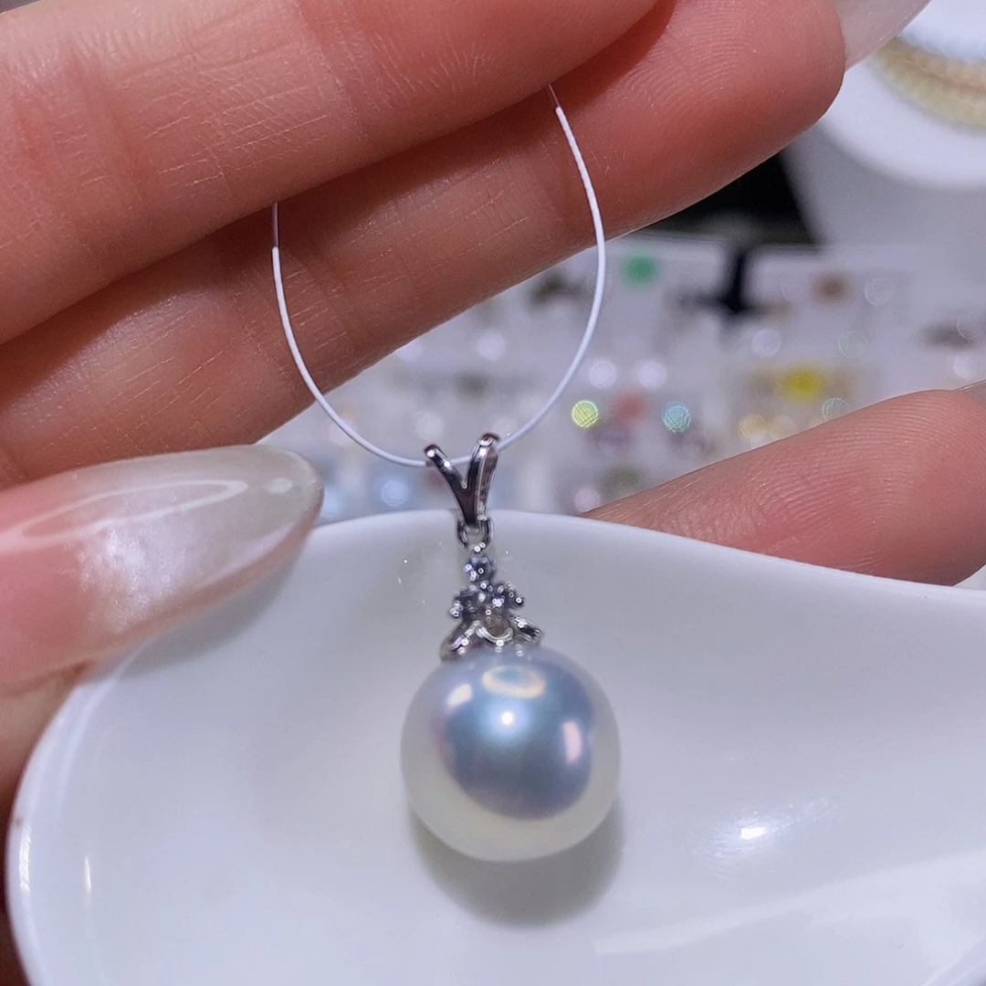 淡水珍珠颈饰银S925镶嵌