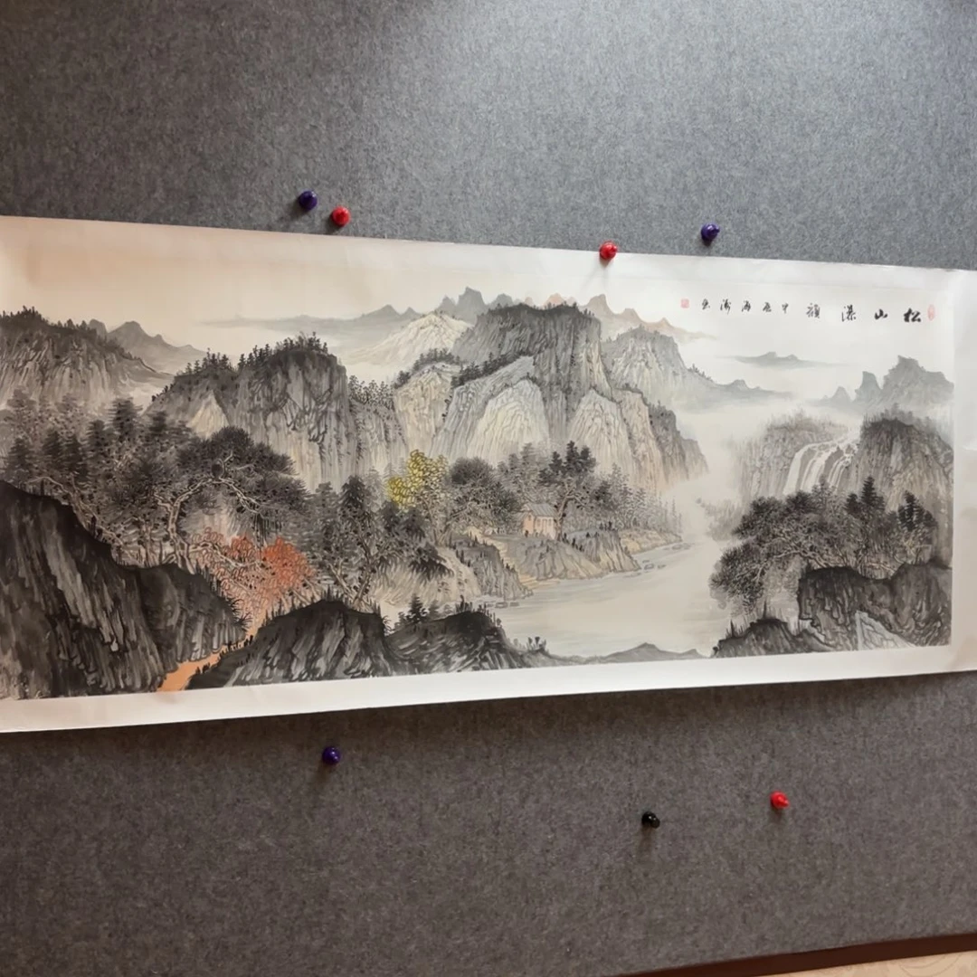 国画国画作品李海涛山水精品手绘