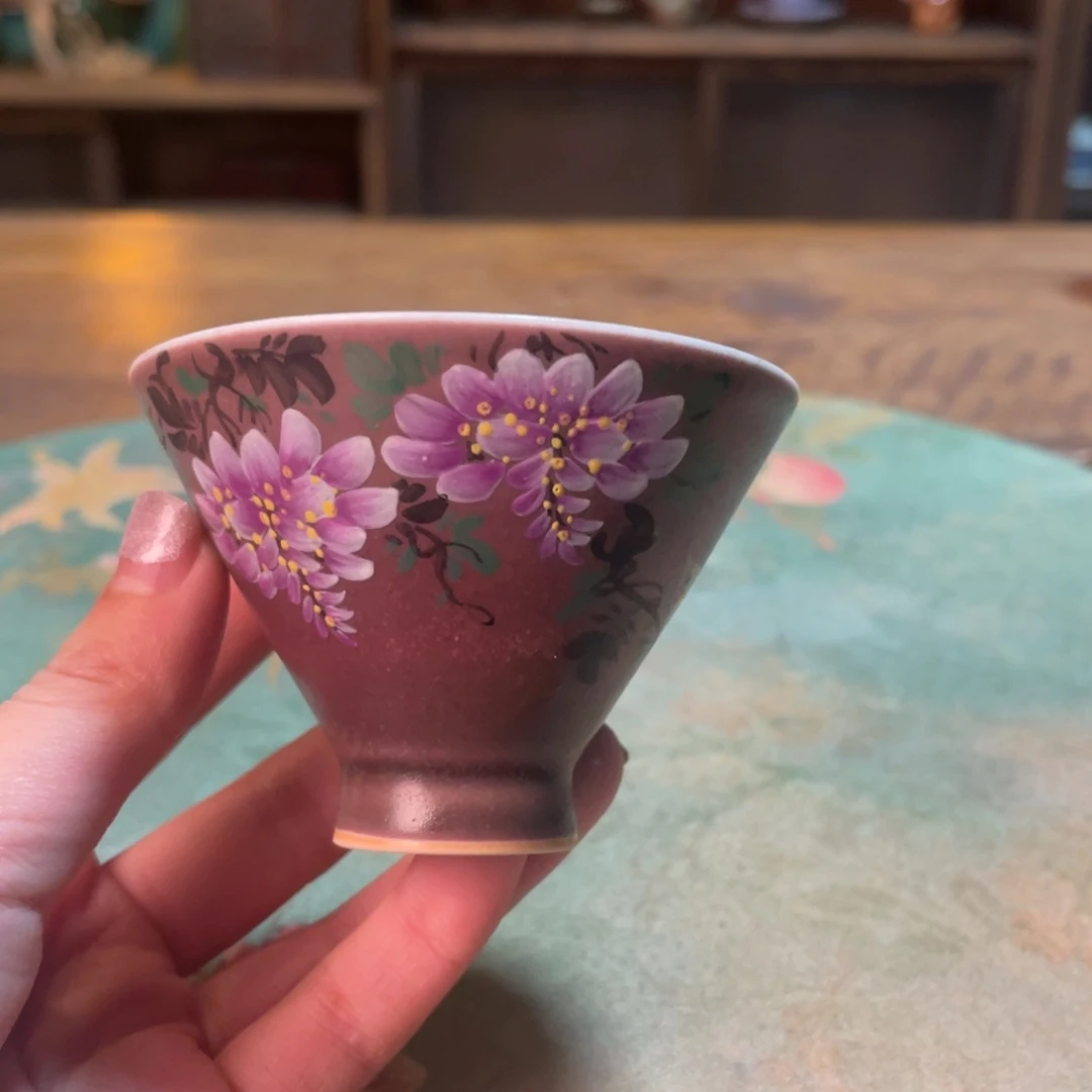柴烧纯手工手绘陶瓷