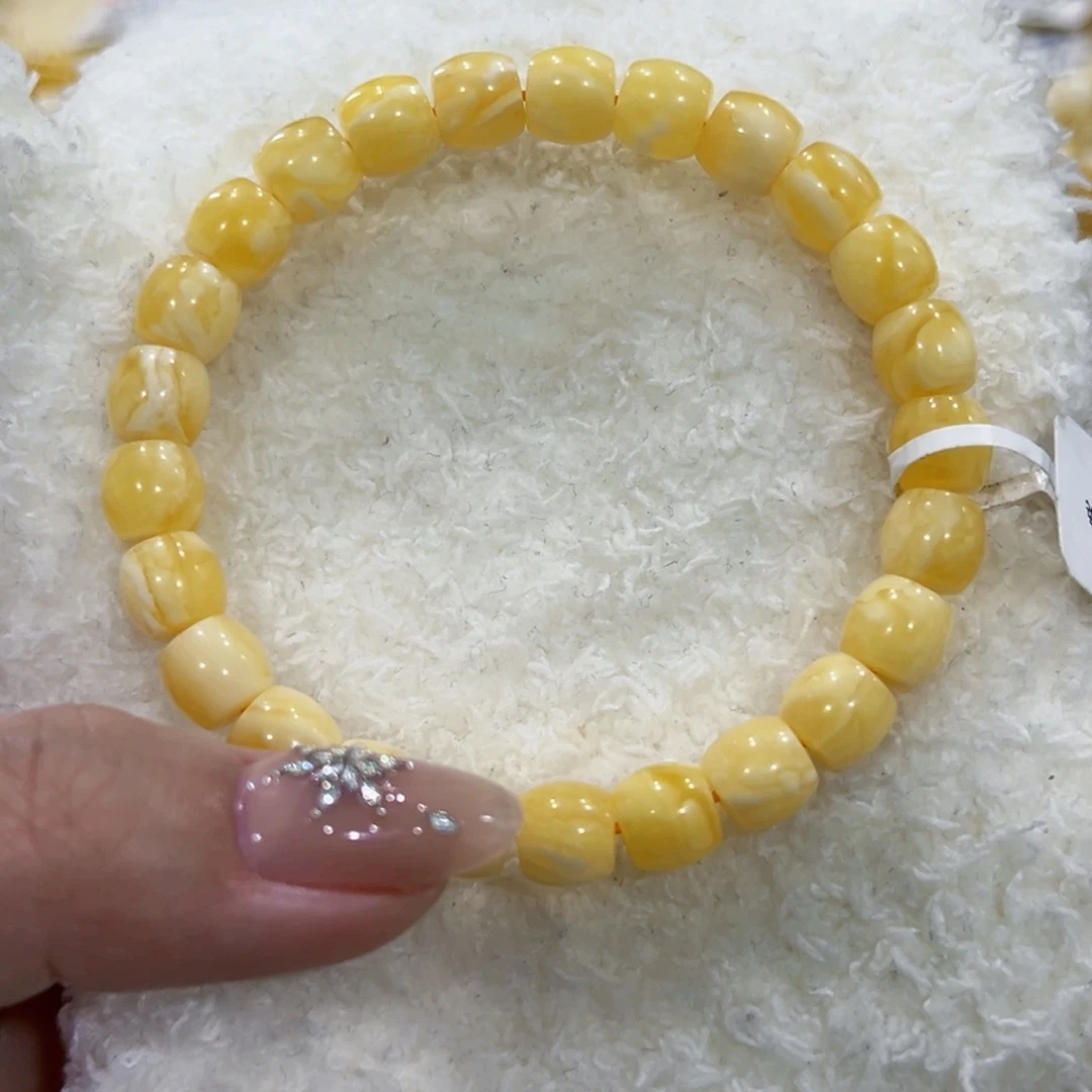 蜜蜡手链未镶嵌?***二8m妖花直切手串