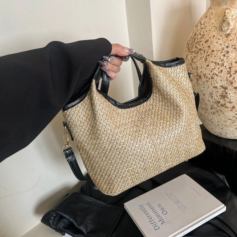 2025时尚百搭百搭手提小包包女新款复古斜挎包时尚小拎包水桶包