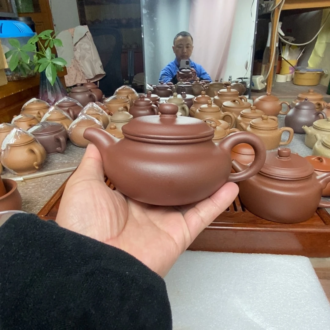 杨***丰紫砂茶壶紫泥底漕青零添加仿古壶249 CC普工
