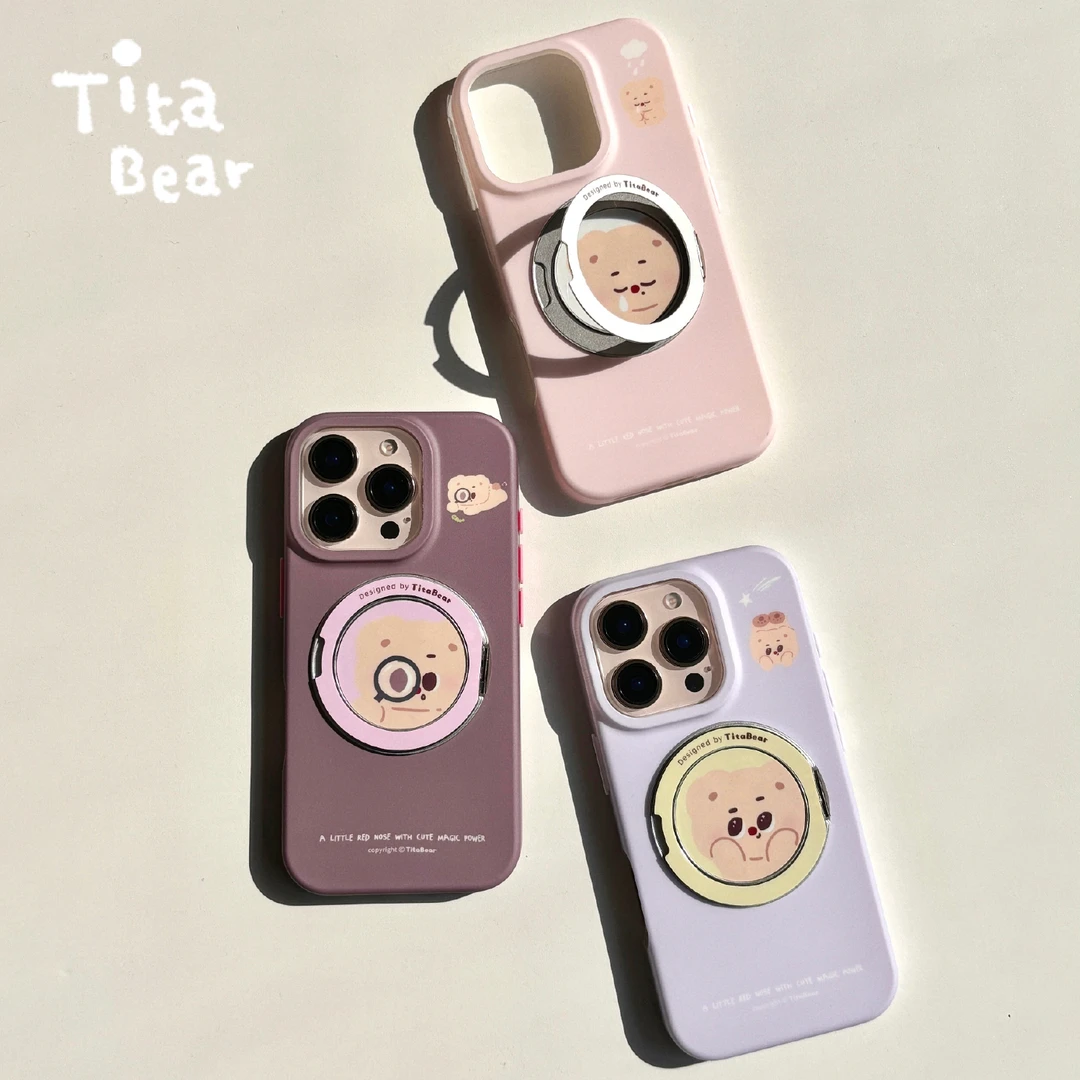 TitaBear情绪系列-小心思苹果支点手机壳适用于iPhone16/15/14/13