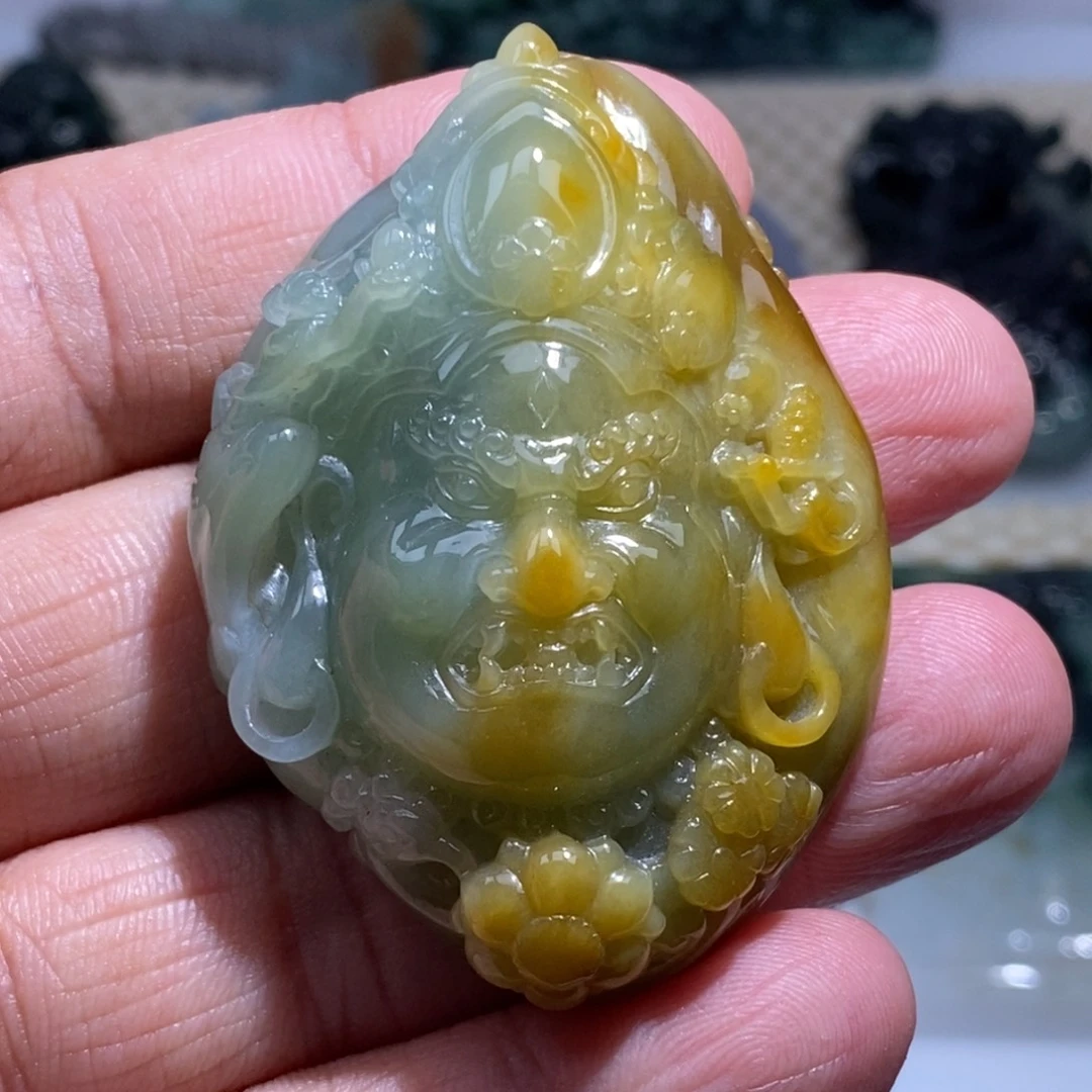 翡翠未镶嵌吊坠(不含链)翡翠黄财