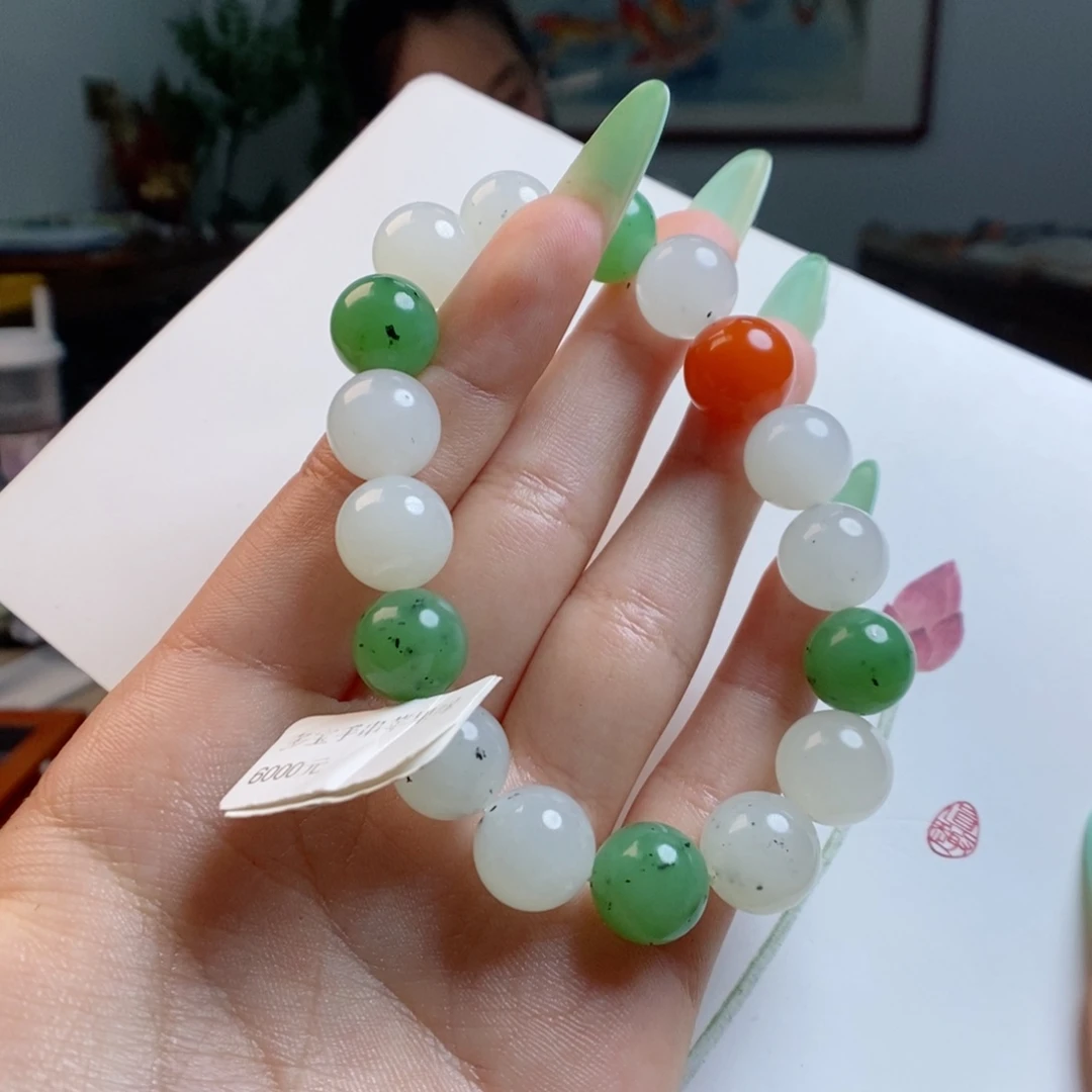 和田玉未镶嵌颈饰约卡12