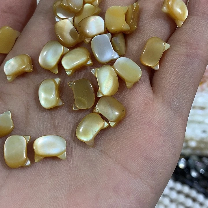 2个大号横孔黄金猫