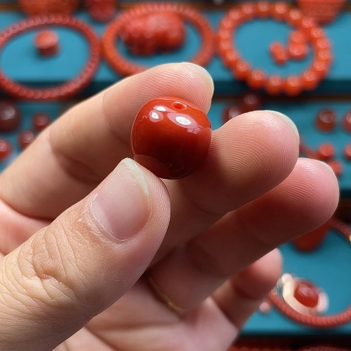 南红玛瑙珠子未镶嵌C****1