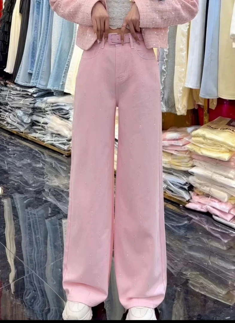 淑雅阁服饰 直筒裤休闲百搭3277