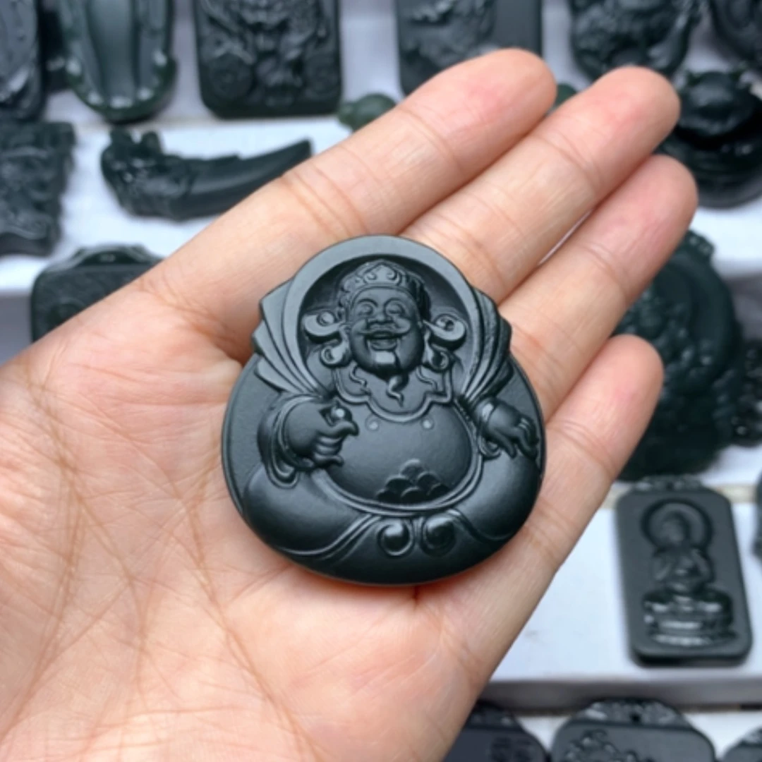 【闪购商品】颈饰未镶嵌和田玉双面雕刻