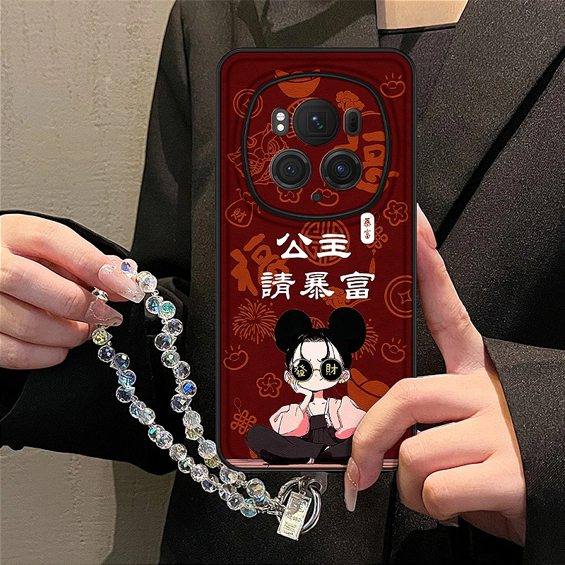 新年款适用荣耀magic7手机壳2025新款高级感magic6红色可爱女magi