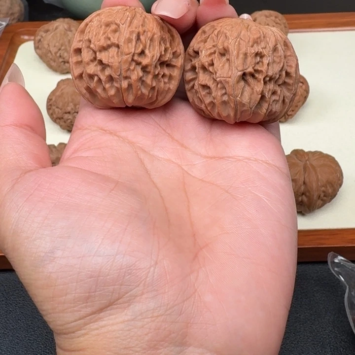 文玩核桃把件全品磨盘39