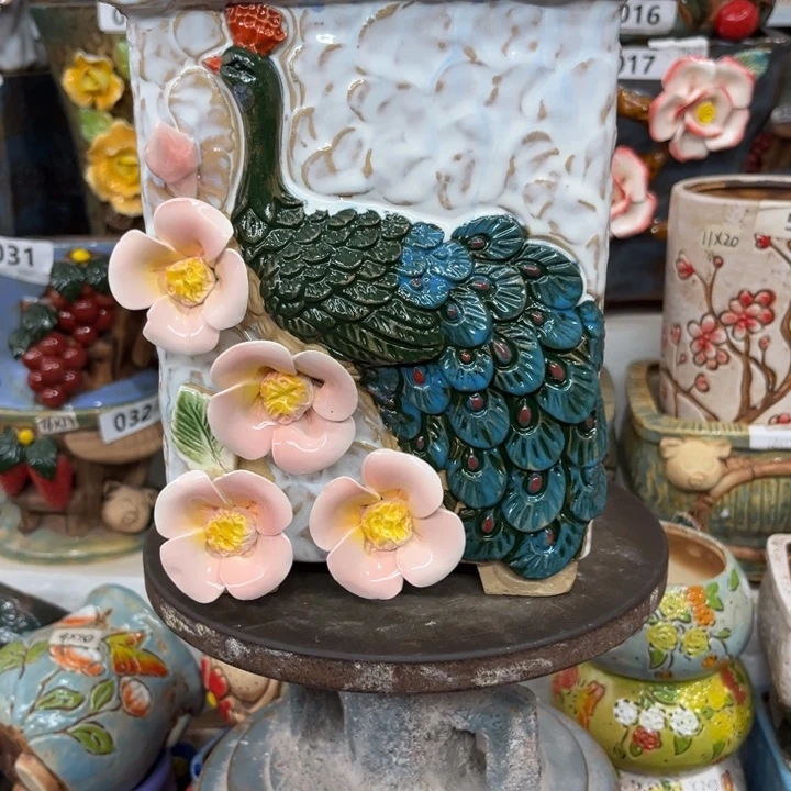 紫砂花盆粗陶材质多肉花盆