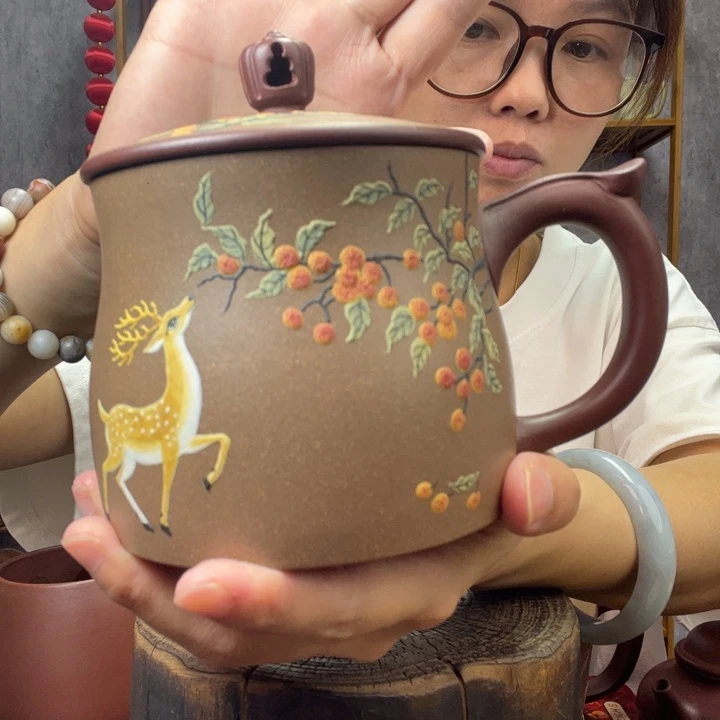 茶杯紫砂原矿紫砂杯
