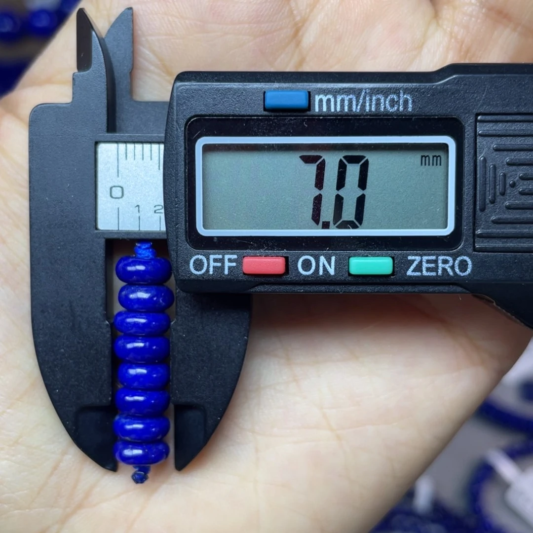 青金石未镶嵌7mm隔片配饰