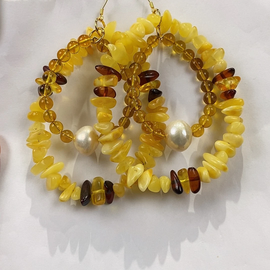 琥珀未镶嵌颈饰多样性发一