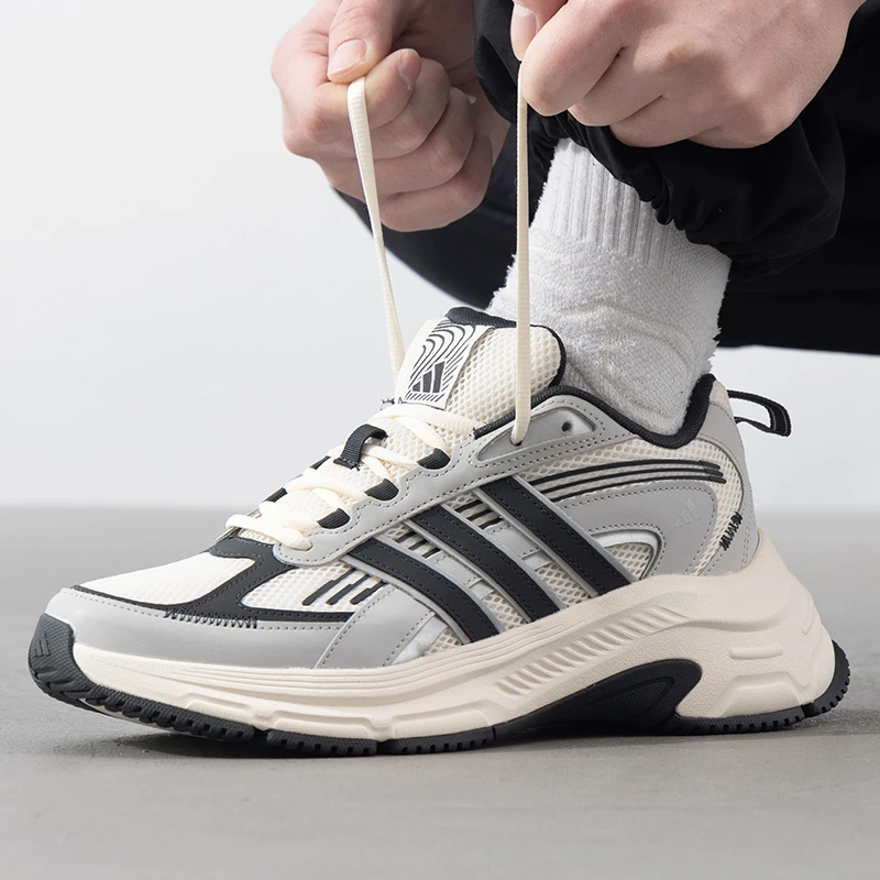 阿迪达斯休闲鞋男鞋女鞋新款情侣款轻便运动鞋子灰色老爹鞋JQ0255