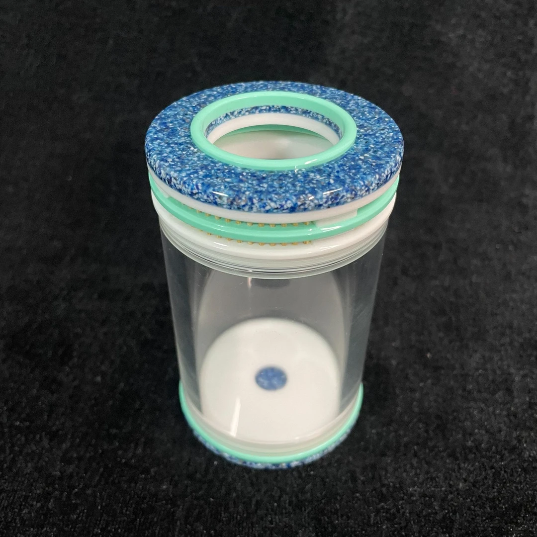 正品天津谭小青花蓝色双竹窗独眼老谭蝈蝈罐津谭精制