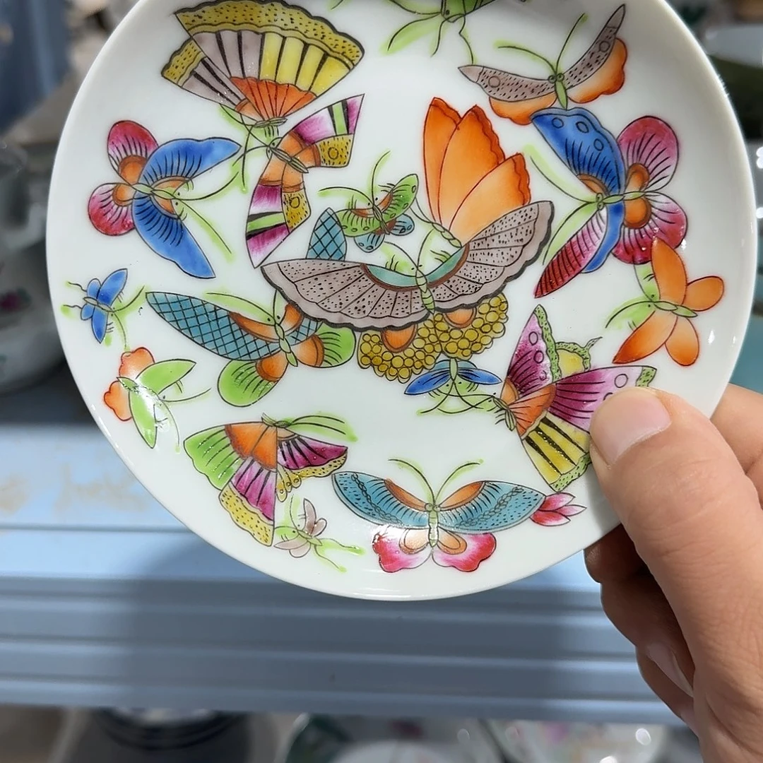 瓷片摆件手绘瓷器处理