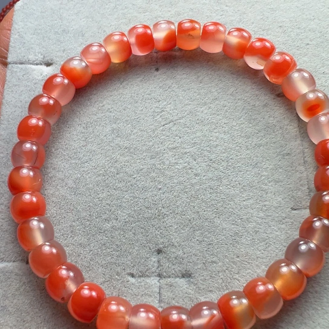 南红玛瑙天然原矿干掌冰飘手串未镶嵌