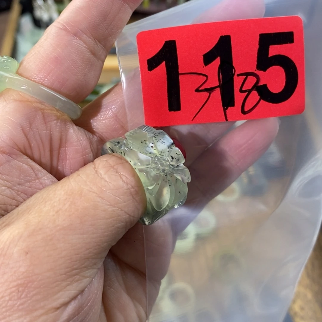 蛇纹石玉玉簪合金妘*