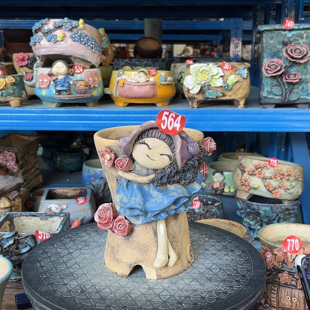 微瑕564 号陶然花器手工花盆