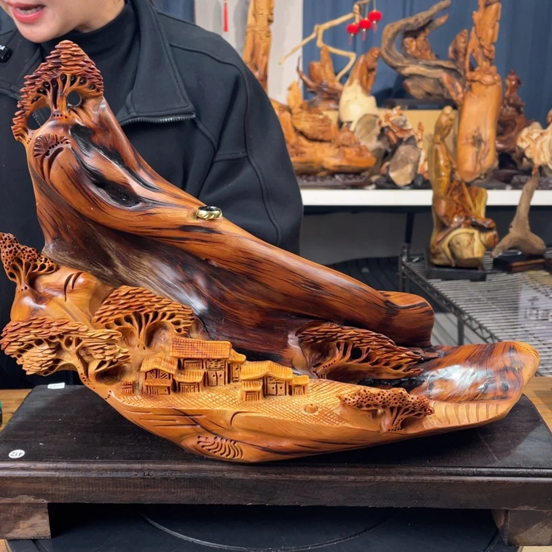 柏木（崖柏）山水倒流香送两盒香