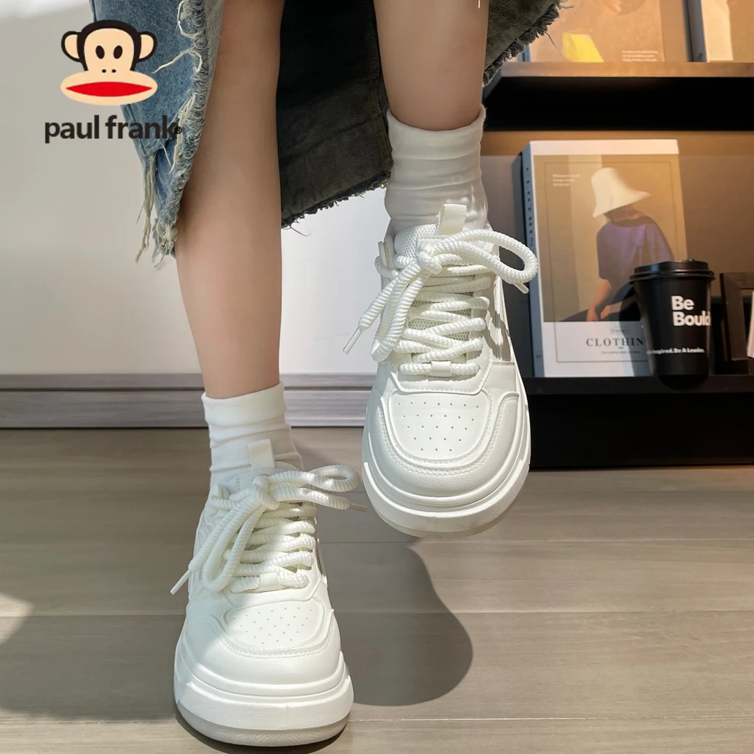 大嘴猴小个子增高厚底鞋2025秋季新款小白鞋男女款板鞋百搭ins风