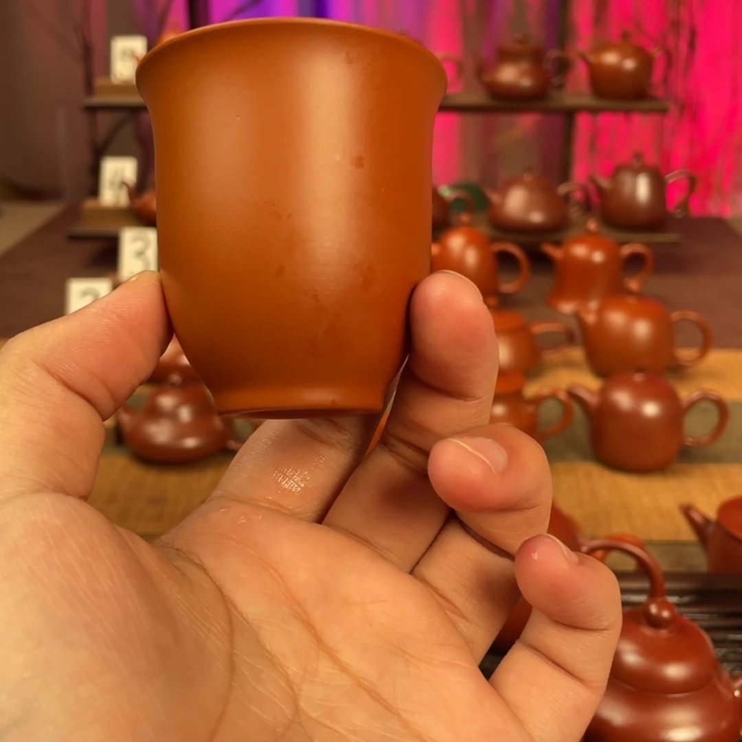 随***便紫砂茶壶朱泥杯子60cc