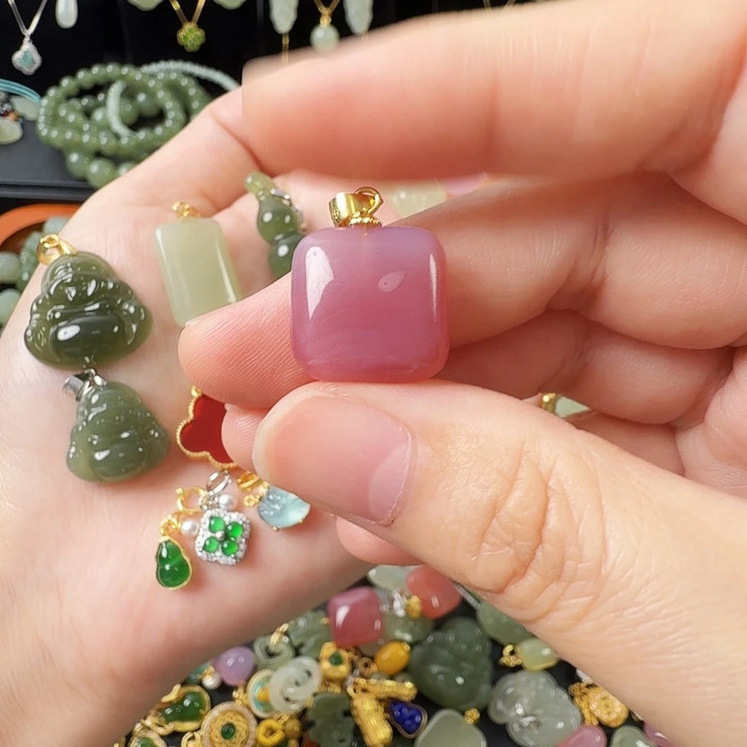 玛瑙/玉髓银S925镶嵌颈饰