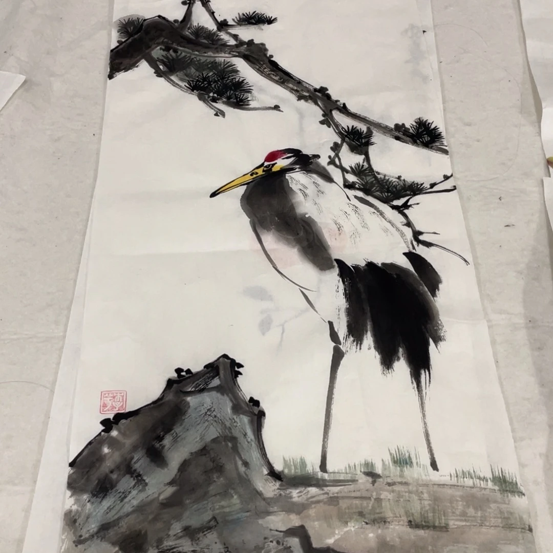 国画木子兮老师绘画