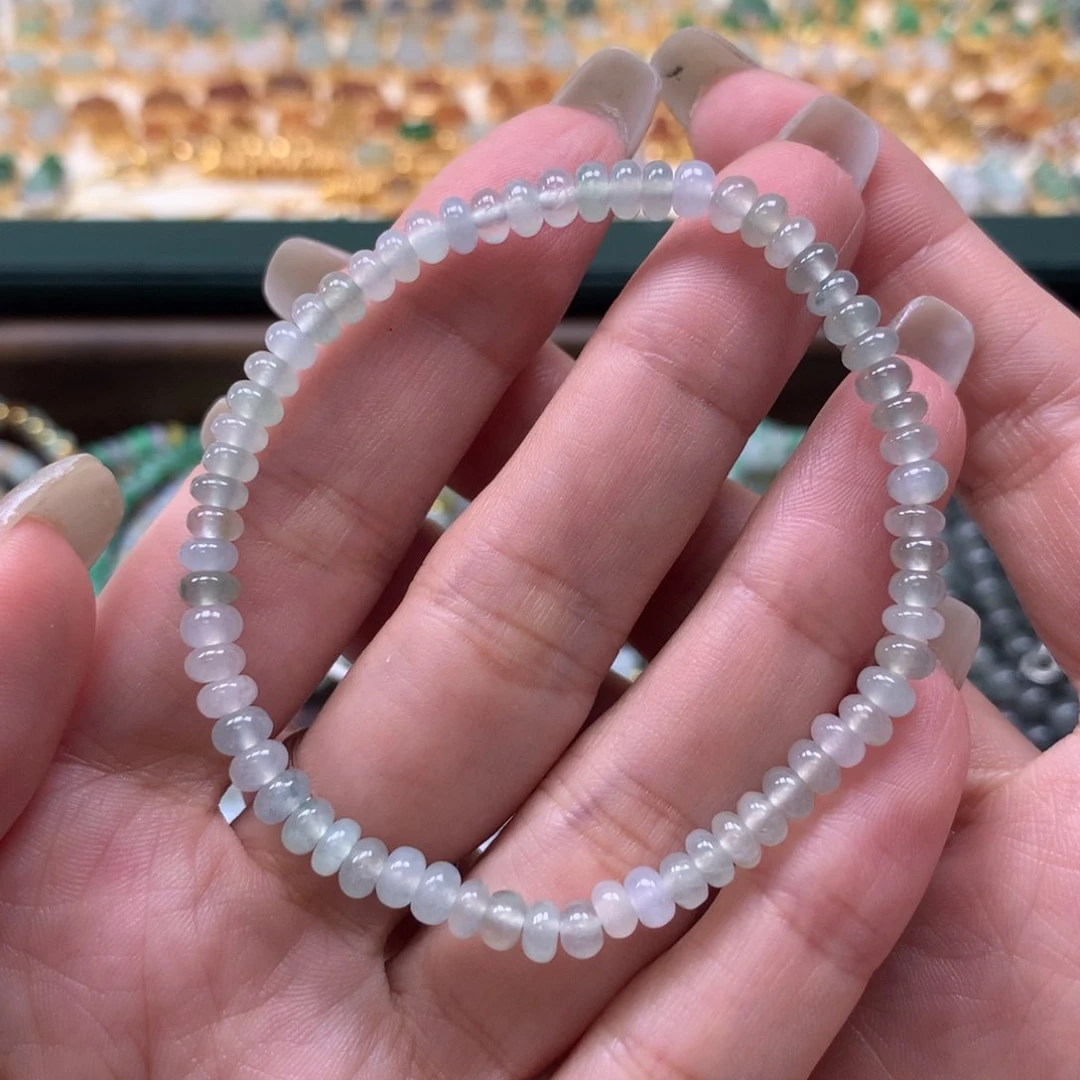 散珠翡翠鼓珠手串