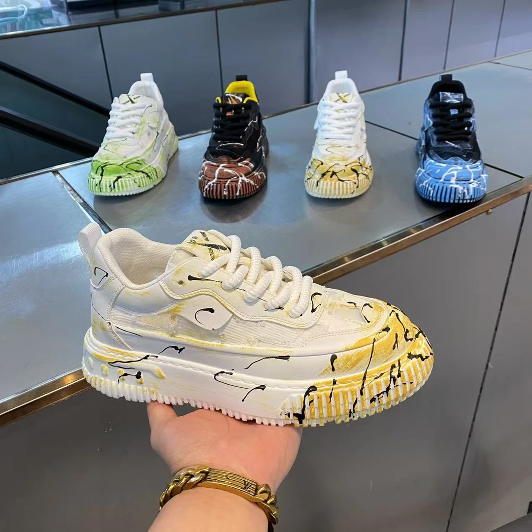 2025夏季透气网布时尚男士新款百搭潮流舒适轻便休闲男鞋（皮鞋码）