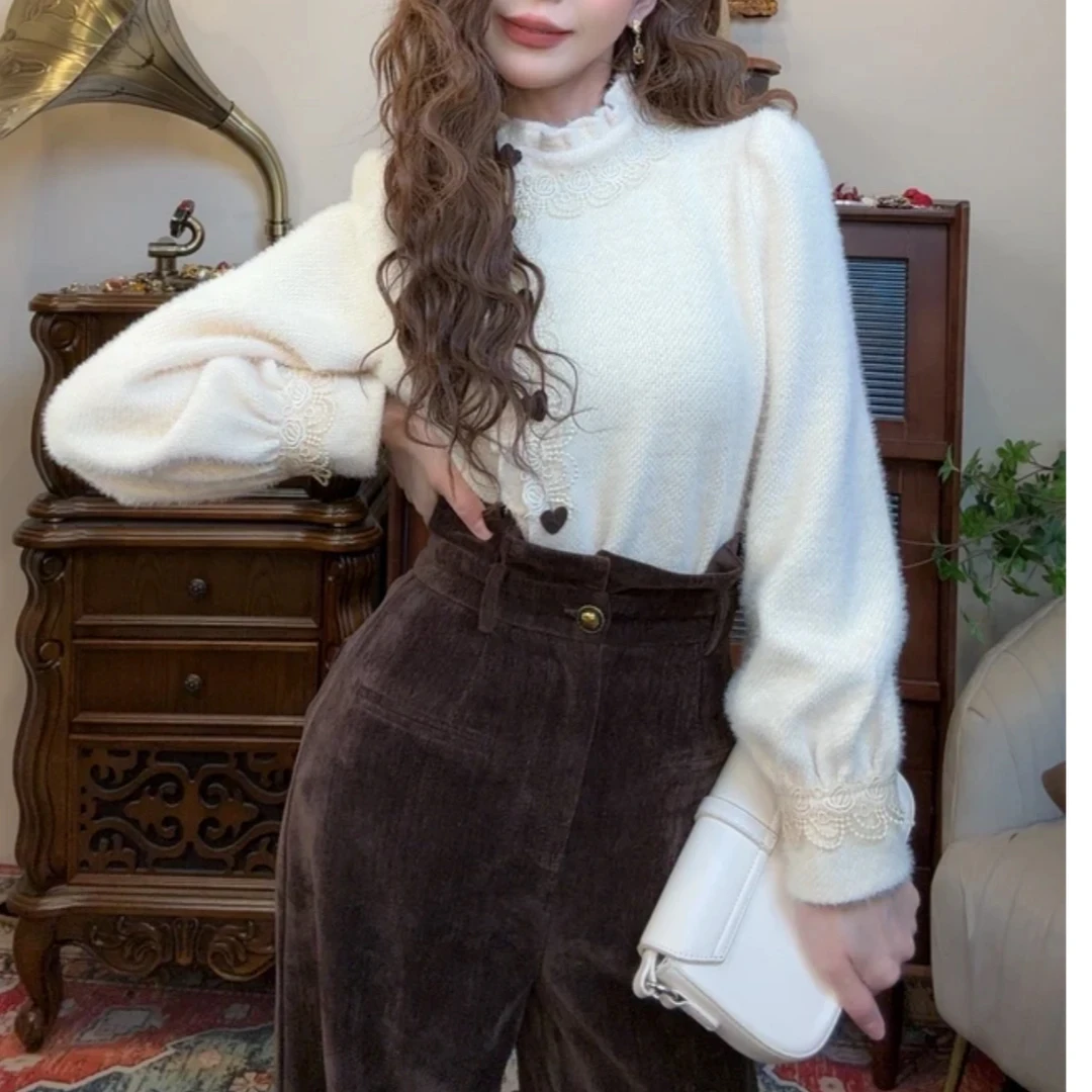 冬季加厚设计感斜襟时尚通勤衬衫女衬衣上衣