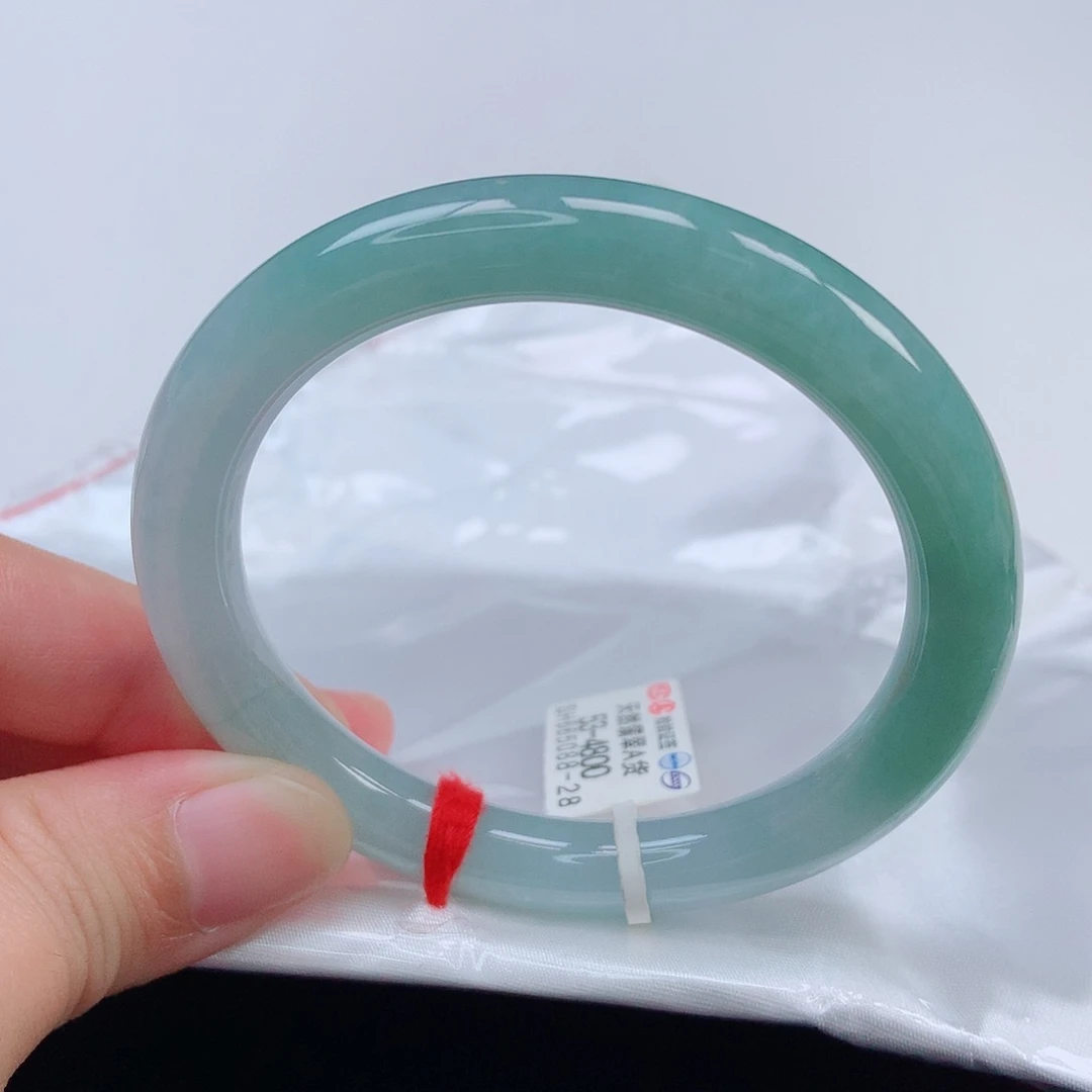 未镶嵌手镯翡翠53圆条