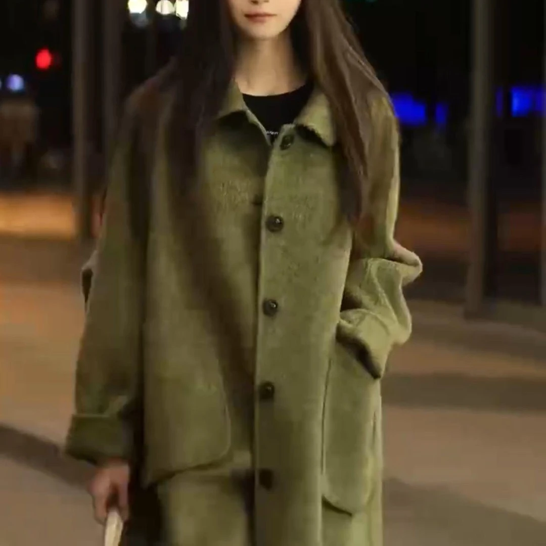 2024新款爆款宽松版双面羊毛百分百纯羊毛长款气质高品质大衣外套