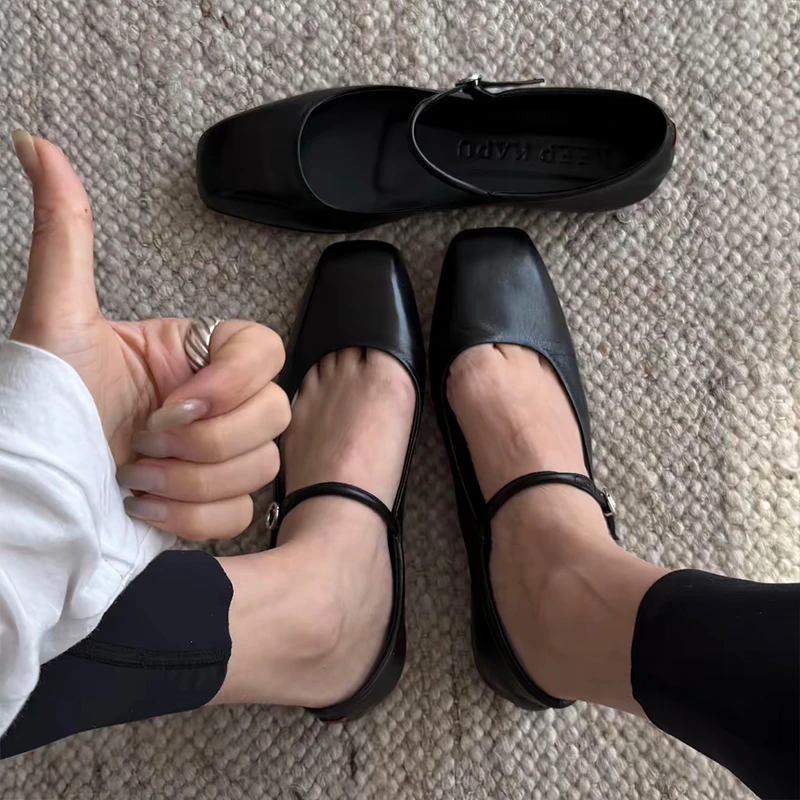 靠谱。【小香玛丽珍】新款方头玛丽珍鞋子KP250507