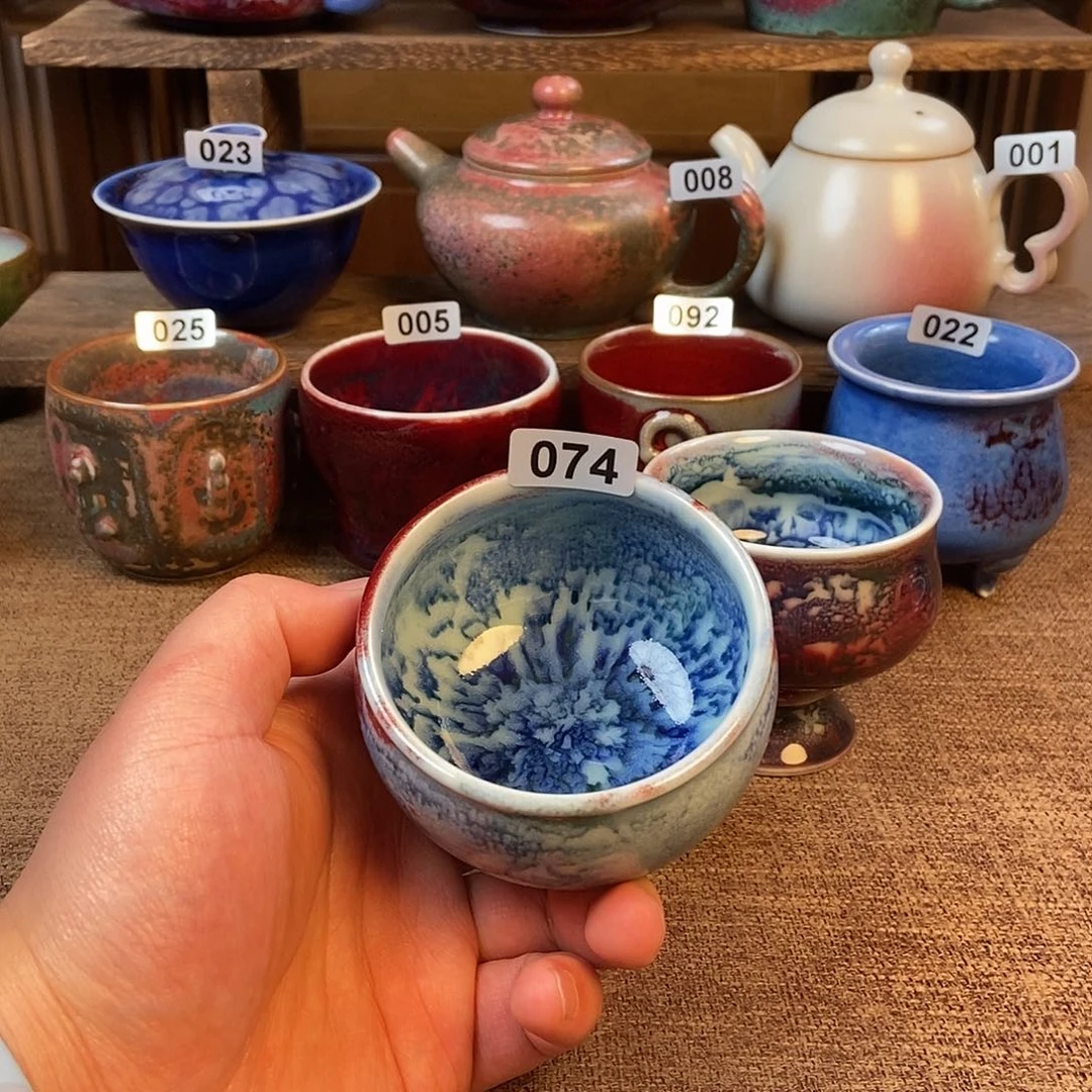 摆件Y****y钧瓷主人杯杯